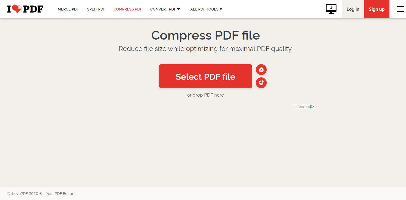 Klik tombol “Select PDF File”