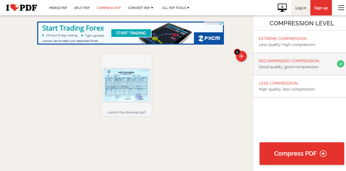 Terakhir, Klik Compress PDF