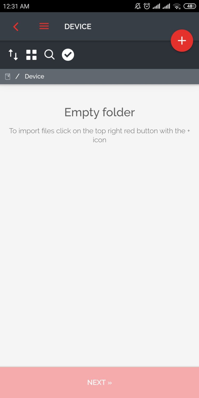 Klik tombol icon “+” pada pojok kanan atas, lalu pilih file PDF anda