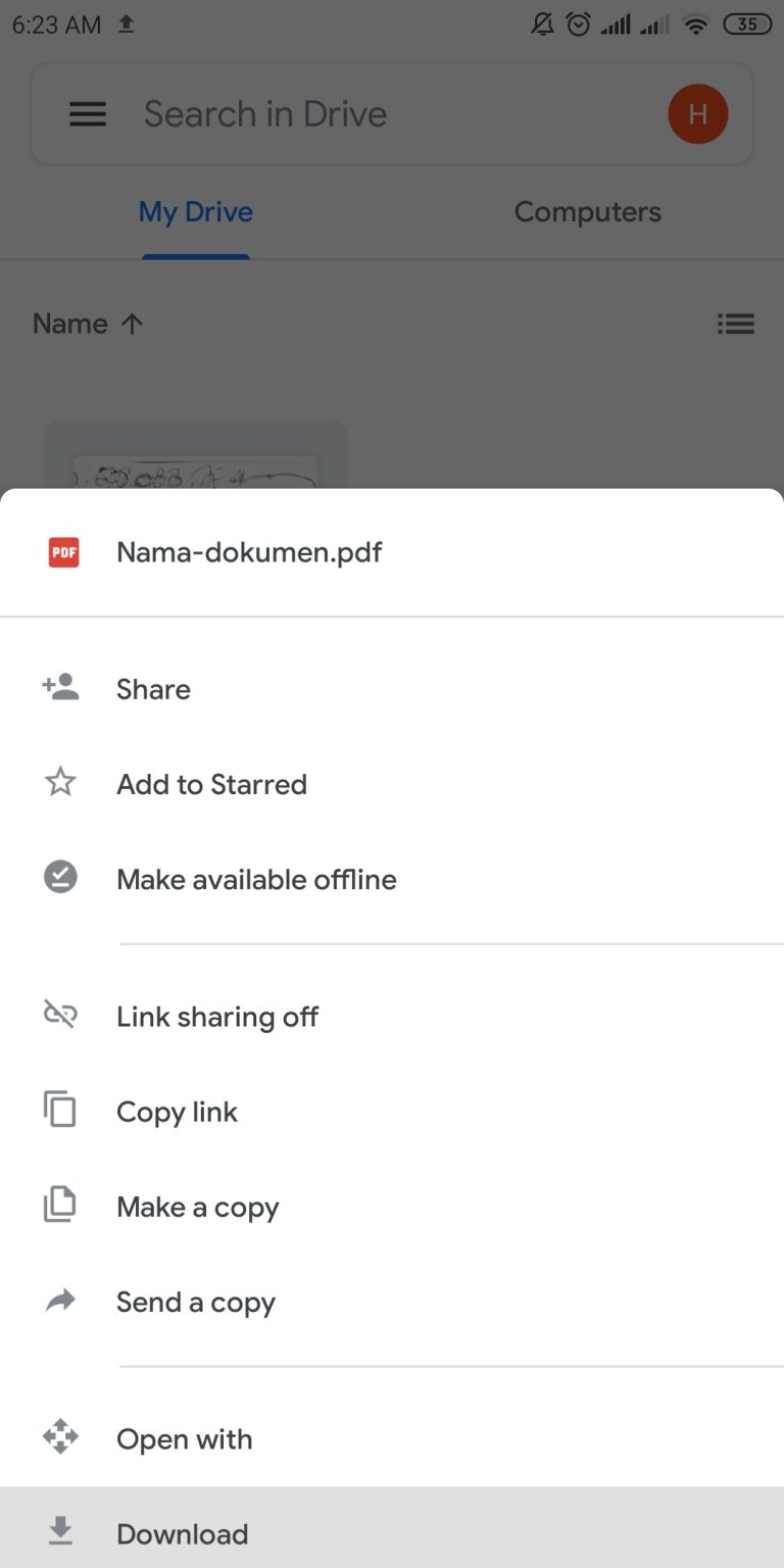 Klik Download, dan otomatis file akan terdownload